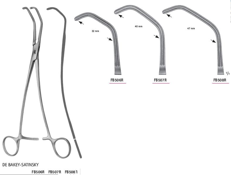 Kleszcze chirurgiczne i zabiegowe B.Braun Kleszcze do tętnic i tkanek