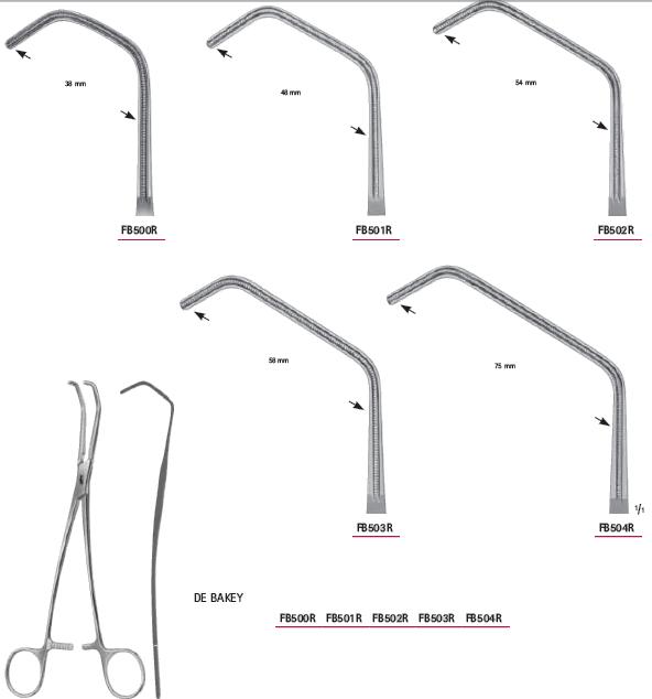 Kleszcze chirurgiczne i zabiegowe B.Braun Kleszcze do tętnic i tkanek
