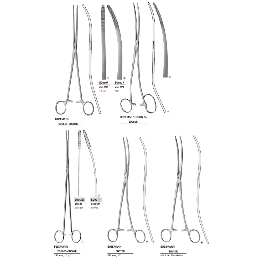 Kleszcze chirurgiczne i zabiegowe B.Braun Kleszcze wykończeniowe, do trzymania gabki, do organów i tkanek