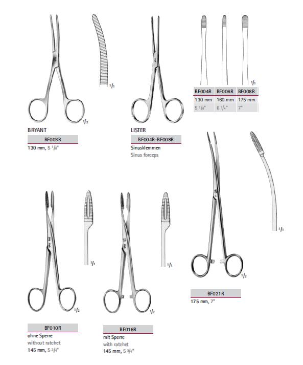 Kleszcze chirurgiczne i zabiegowe B.Braun Kleszcze wykończeniowe i do trzymania gąbki