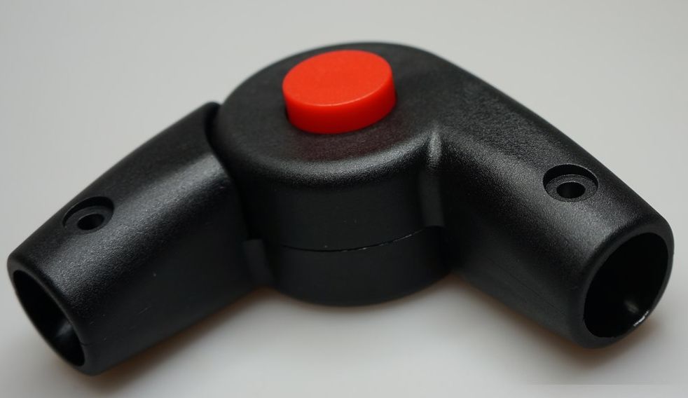 Klipsy mocujące rury do wózków inwalidzkich Recomedic RW-22-C