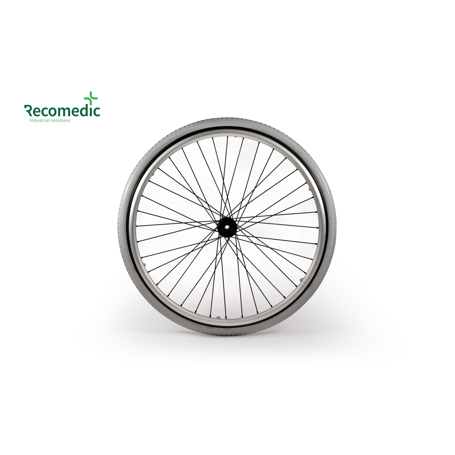 Koła do wózków inwalidzkich Recomedic K-24X1.3/8-300A-PU-S