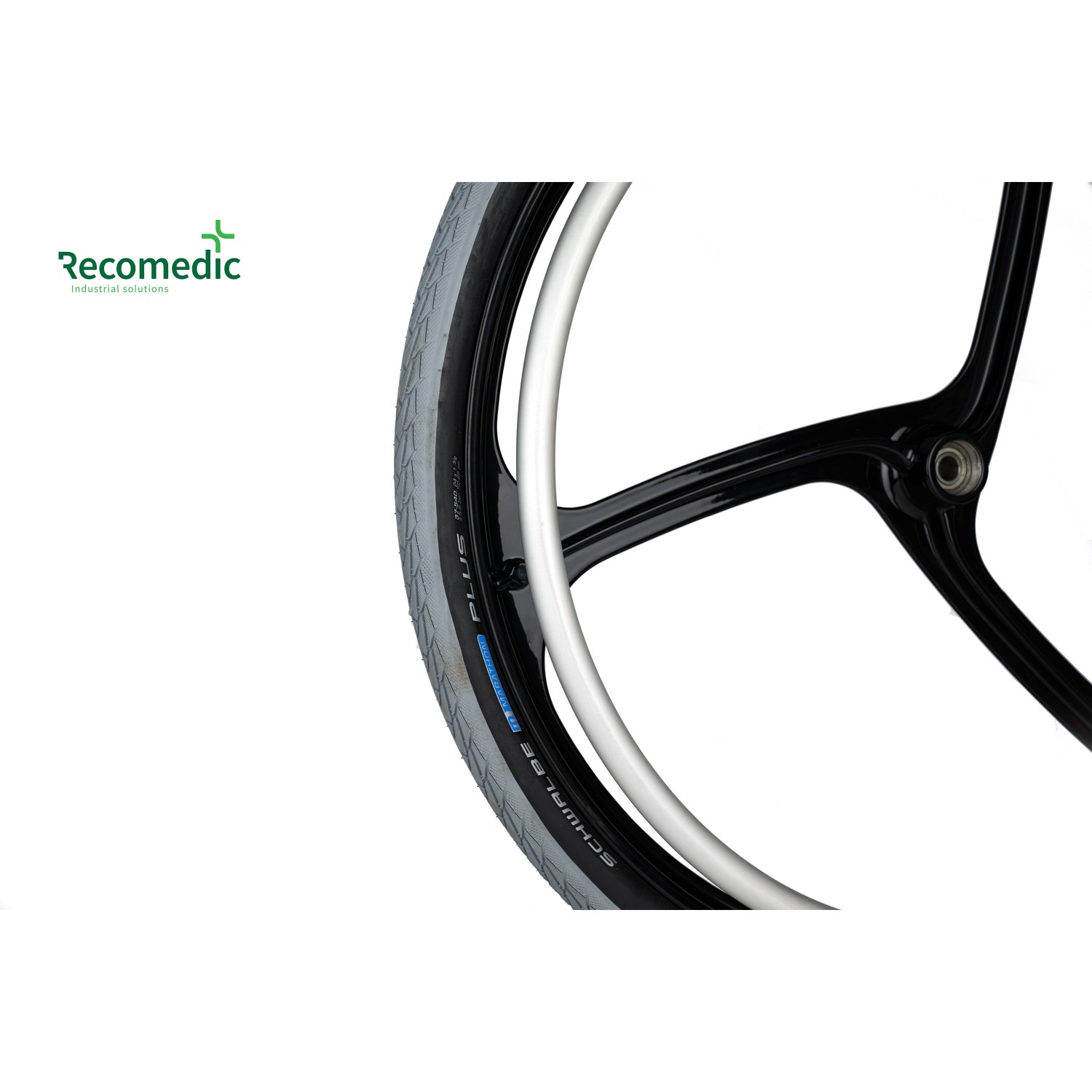 Koła do wózków inwalidzkich Recomedic K-24X1.3/8-MAG-MP-CS