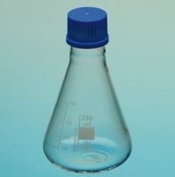 Kolby szklane SIMAX stożkowa z nakrętką GL