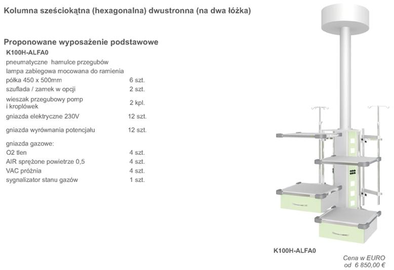 Kolumny pomocnicze B/D K100H-ALFA0
