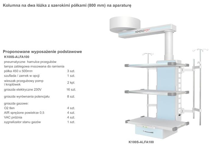Kolumny pomocnicze B/D K100S-ALFA100