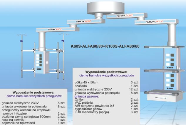 Kolumny pomocnicze B/D K60S-ALFA60/80+K100S-ALFA60/60