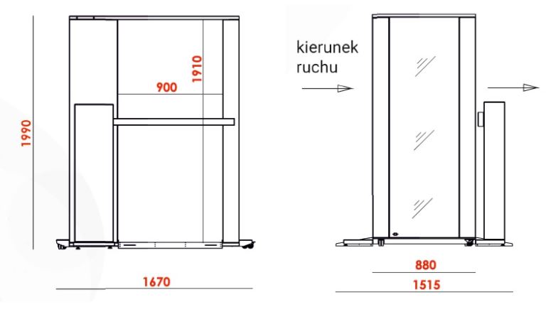 Komory do dezynfekcji osób, bramki, namioty, śluzy dezynfekcyjne CEBEA BEZDOTYKOWA BRAMKA DEZYNFEKCYJNA ANTYCOVID
