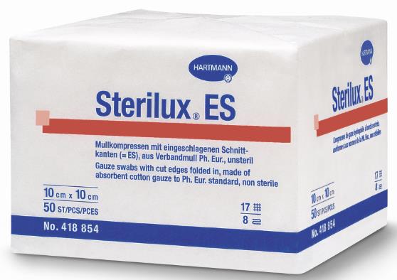 Kompresy z gazy HARTMANN Sterilux/Sterilux ES