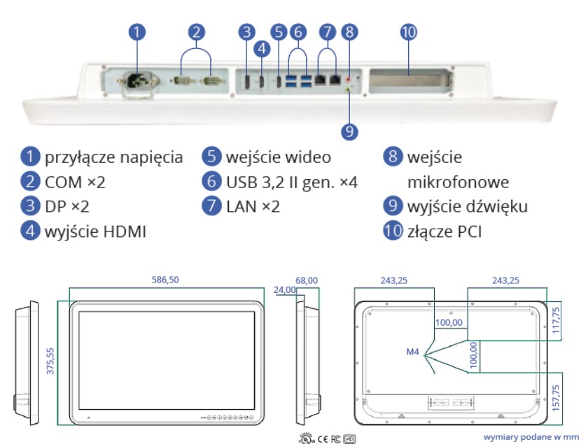 Komputery medyczne All In One Wincomm WMP-24T PIS