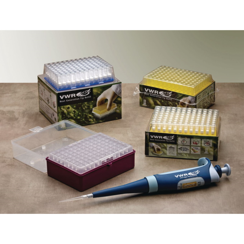 Końcówki do pipet VWR Next Generation refill, niska retencja, filtracyjne