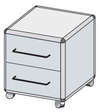 Kontenery biurkowe TRIBO typ 2302