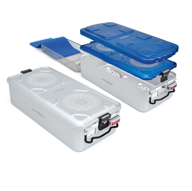 Kontenery do transportu i dezynfekcji instrumentów Aygun standardowe