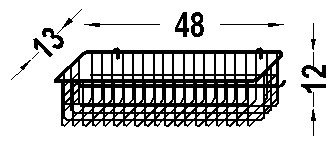 Kosze, półki i wieszaki do regałów listwowych B/D 01511