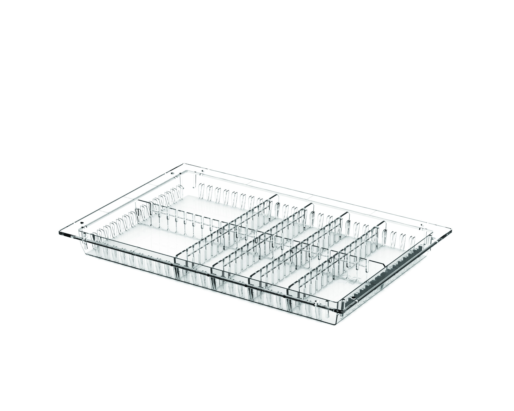 Kosze, półki i wieszaki do regałów listwowych Pegasus Poliwęglanowe