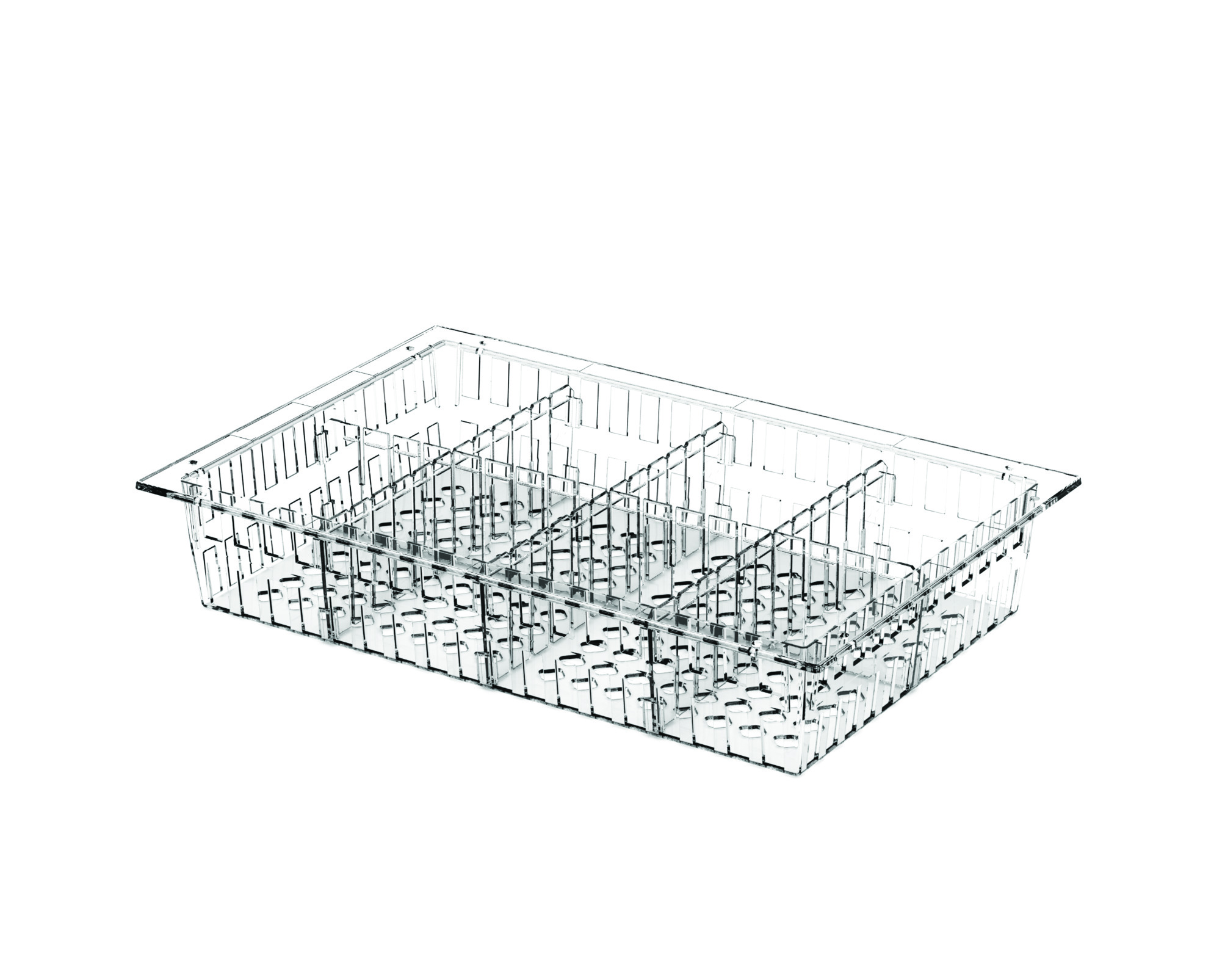 Kosze, półki i wieszaki do regałów listwowych Pegasus Poliwęglanowe