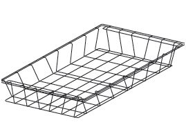 Kosze, półki i wieszaki do regałów listwowych TRIBO SK 0402/01