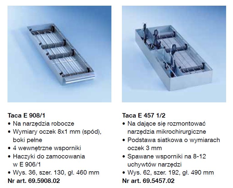 Kosze wsadowe i wózki do myjni medycznych Miele PG 8527, PG 8528