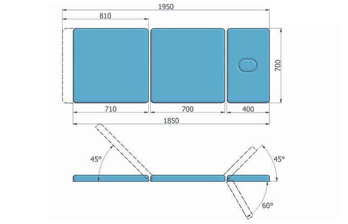 Kozetki medyczne Juventas NORMA II