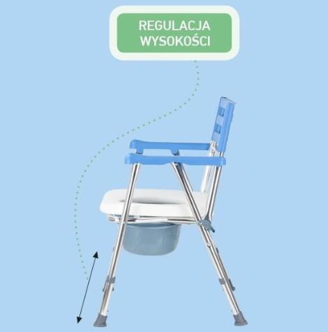 Krzesła i taborety prysznicowo - sanitarne Armedical PLK022
