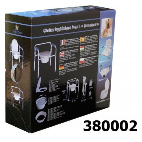 Krzesła i taborety prysznicowo - sanitarne Aston Blue Steel