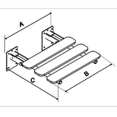 Krzesła i taborety prysznicowo - sanitarne Corrado KPU-2