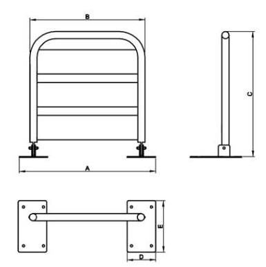 Krzesła i taborety prysznicowo - sanitarne Corrado KPU-2 INOX
