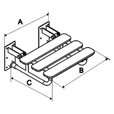 Krzesła i taborety prysznicowo - sanitarne Corrado KPU