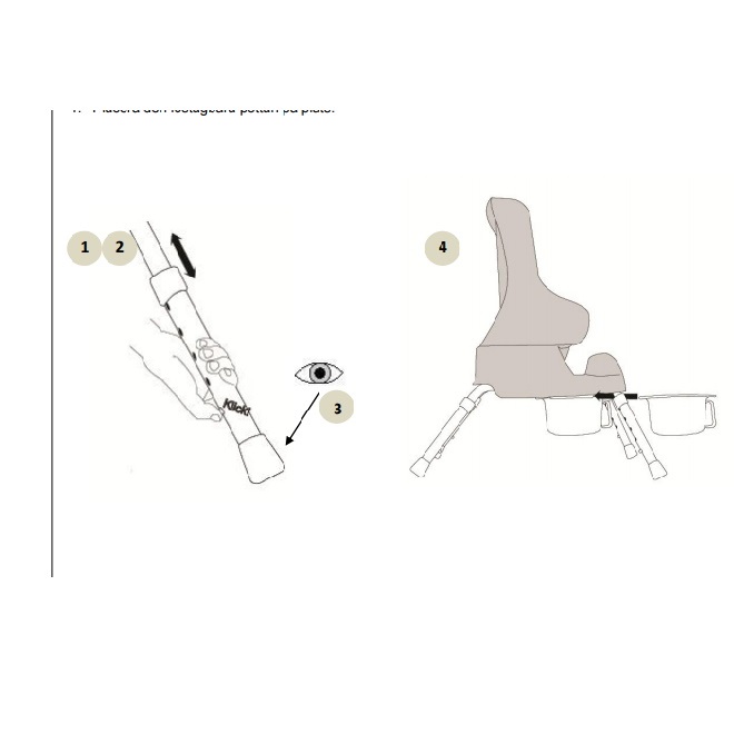 Krzesła i taborety prysznicowo - sanitarne Swereco 144971 / 144972