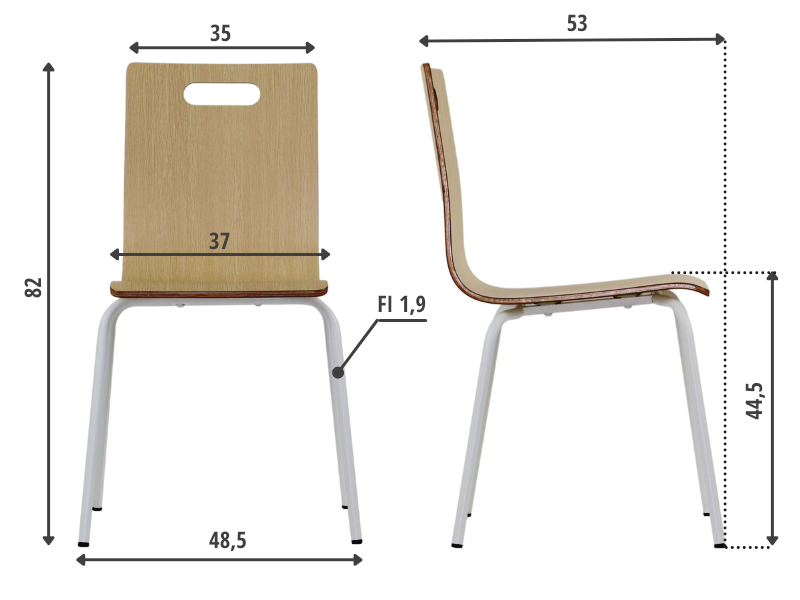 Krzesła medyczne i laboratoryjne MEBLANT Verdi A