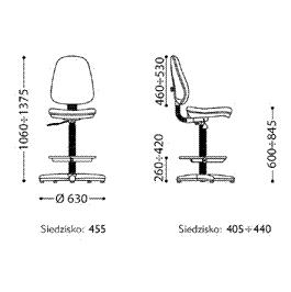 Krzesła medyczne i laboratoryjne NOWY STYL REGAL GTS ERGO