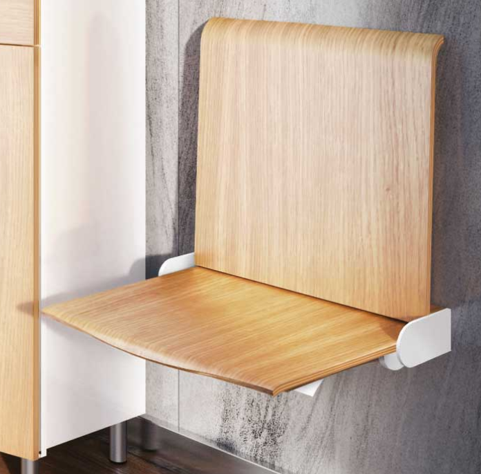 Krzesła mocowane do ściany do poczekalni medycznych MEBLANT Twist-1