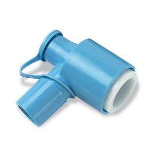 Łączniki anestezjologiczne ICU Medical Łącznik obrotowy kątowy z portem do odsysania 100/250/001