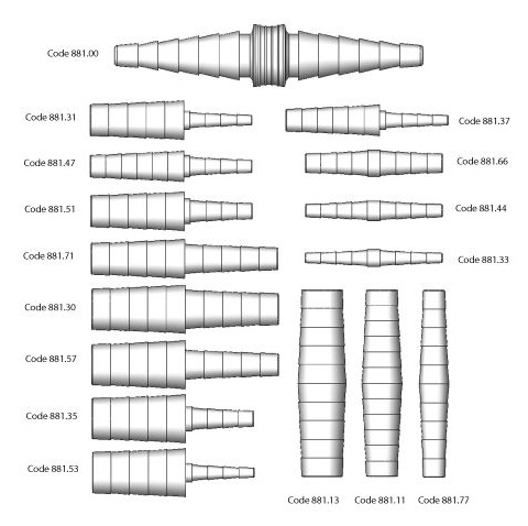 Łączniki do cewników, drenów VYGON Straight connector