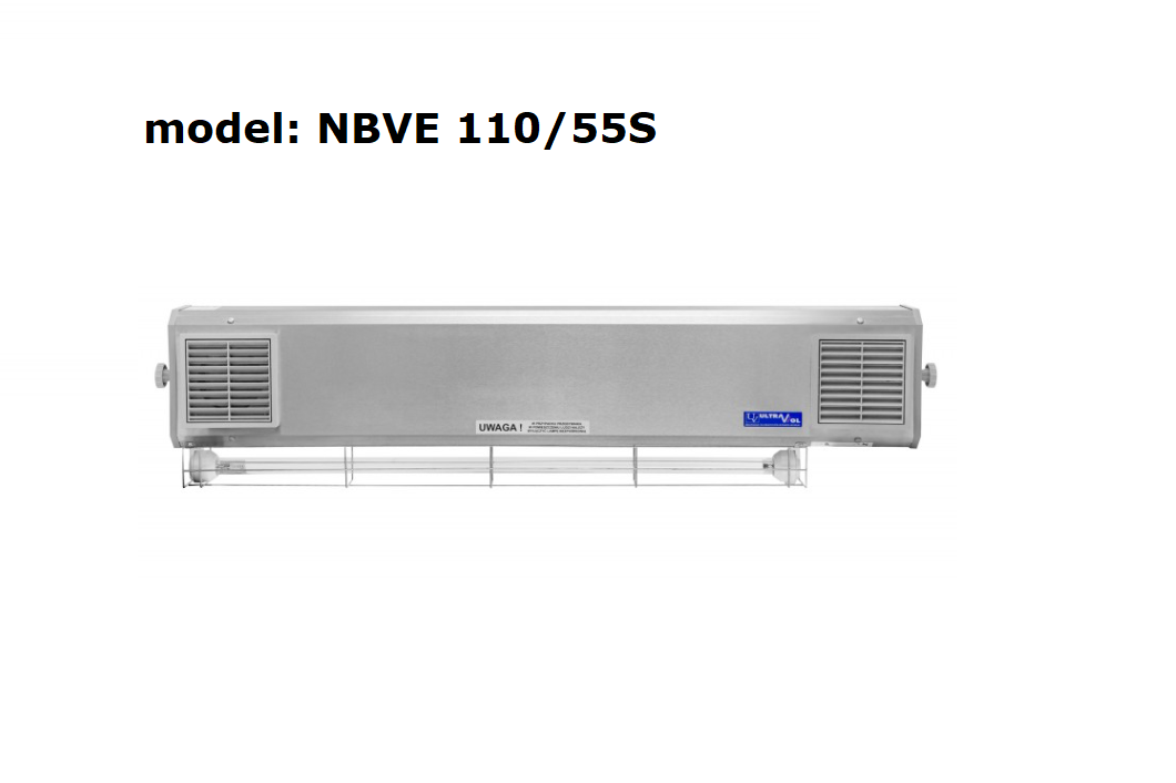 Lampy bakteriobójcze przepływowe ULTRAVIOL NBVE110N,  NBVE110S