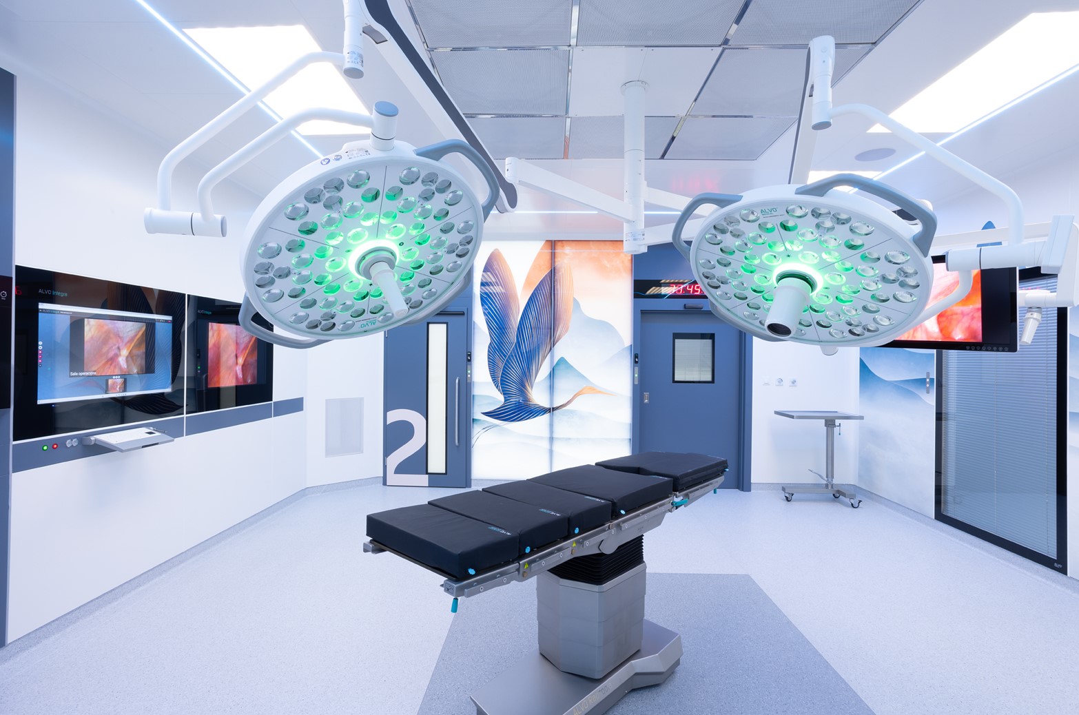 Lampy operacyjne podwójne ALVO Medical Vela Plus