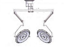 Lampy operacyjne podwójne Maquet PowerLed 700/700