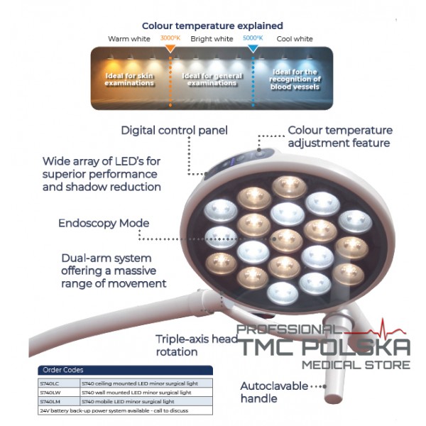 Lampy operacyjne pojedyncze DARAY SL 740 LED