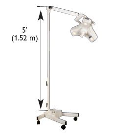 Lampy operacyjne pojedyncze Luxo Outpatient II wersja mobilna