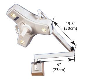 Lampy operacyjne pojedyncze Luxo Outpatient II wersja na ścianę