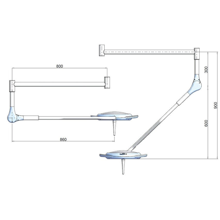 Lampy operacyjne pojedyncze RIMSA PENTALED 12