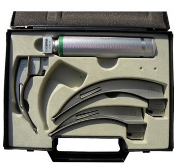 Laryngoskopy GIMA Zestaw laryngoskopowy FO światłowodowy