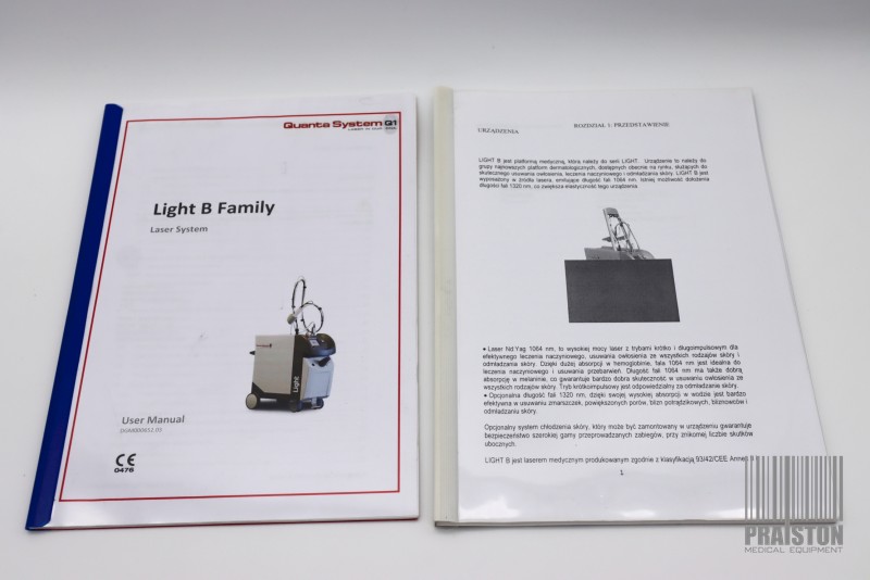 Lasery dermatologiczne używane B/D QUanta System Q1 LIGHT B - Praiston rekondycjonowany