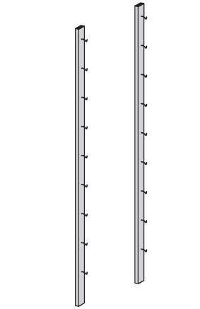 Listwy ścienne do koszy i innych akcesoriów TRIBO SK 7701/03