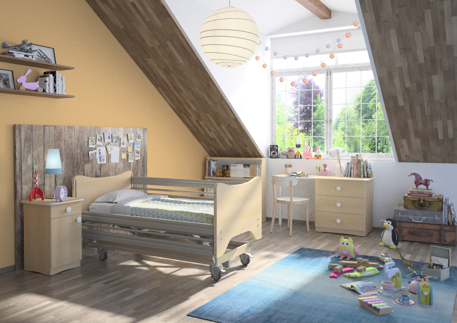 Łóżka dziecięce szpitalne - pediatryczne Winncare KALIN