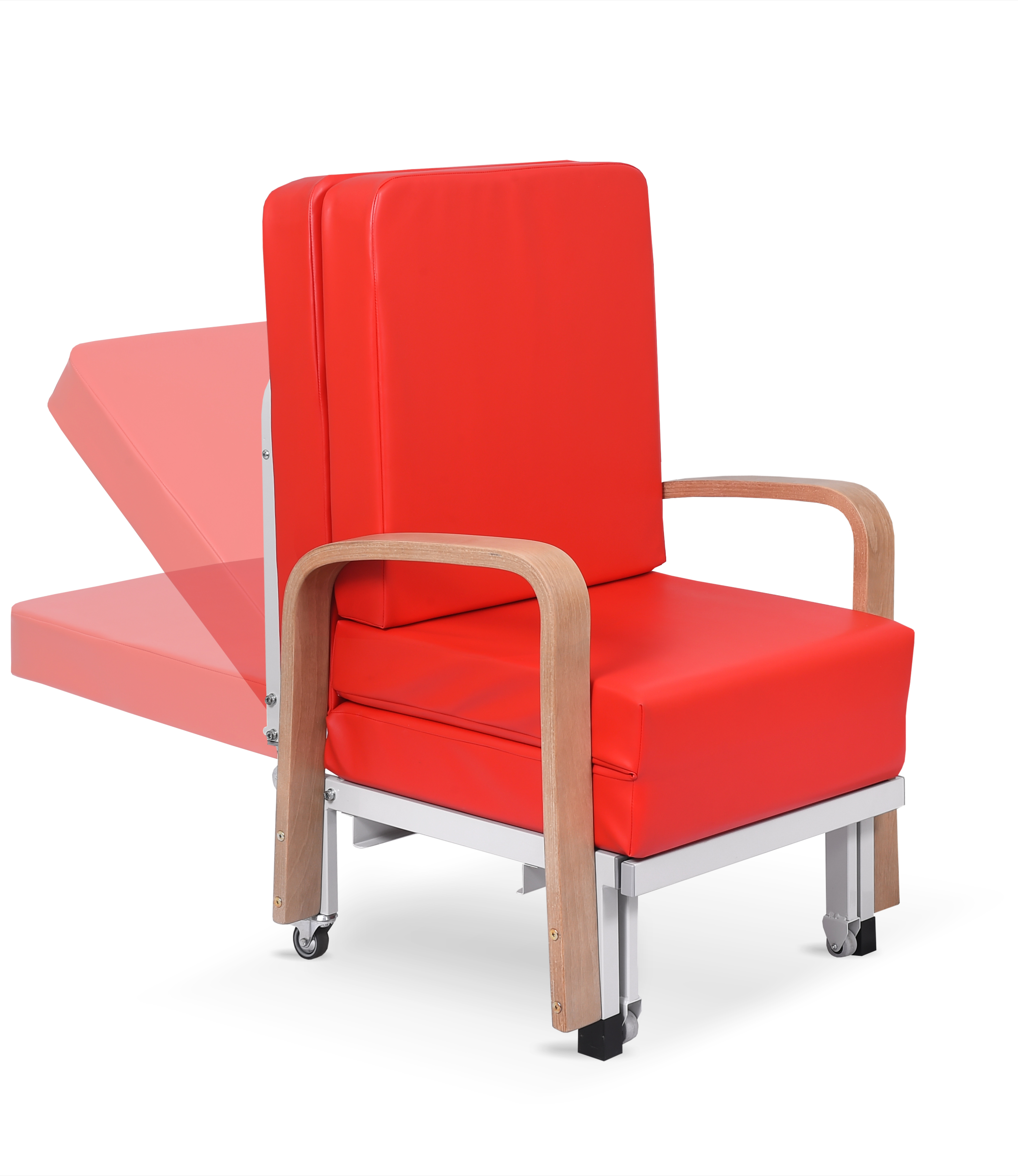 Łóżka i krzesła dla opiekunów pacjenta Metalowiec sp. z o.o. Bożenka