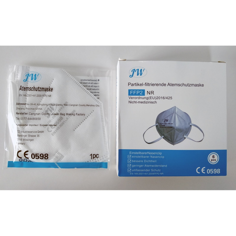Maski ochronno-filtrujące JW FFP2 NR