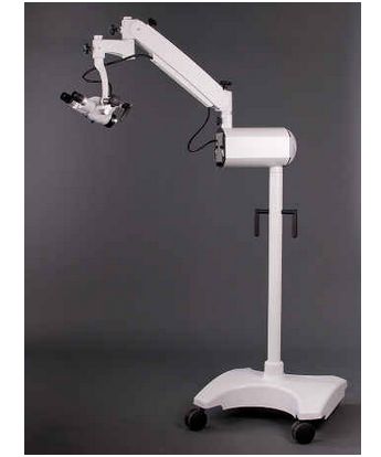 Mikroskopy operacyjne PZO Warszawa Mikroskop laryngologiczny MI24L/S na podstawie jezdnej