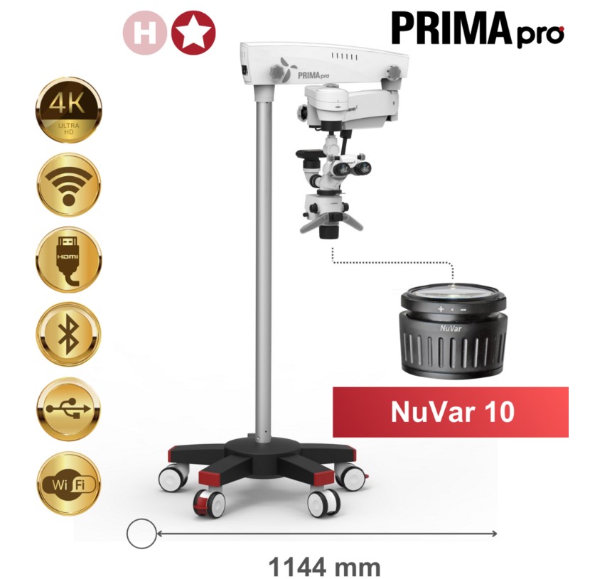 Mikroskopy stomatologiczne Labomed Prima PRO NuVar 10 Premium