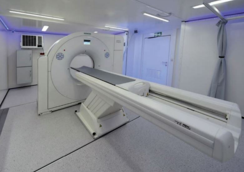 Modułowe mobilne pracownie TK-Kontenery na tomografy komputerowe Zeppelin Mobile System / SIEMENS Kontener z tomografem komputerowym